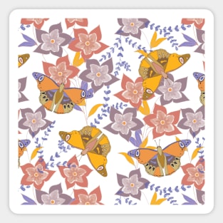 Butterflies and Flowers Magnet